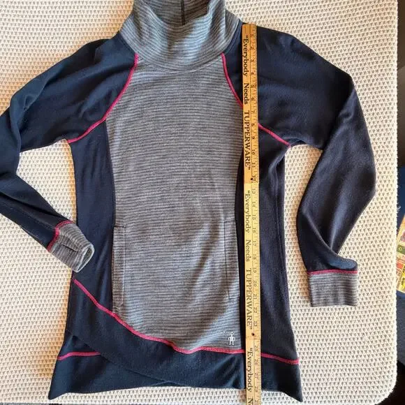 Smartwool womens 100% Merino wool sweater tunic mock neck base layer medium - Picture 7 of 9